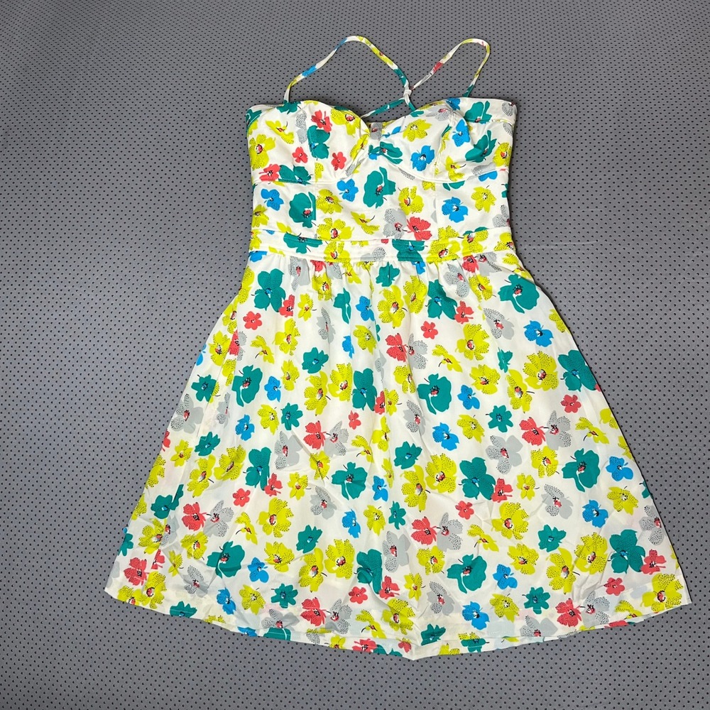 Floral American Eagle Size 2 Sundress with Spaghetti Strap - Multicolor